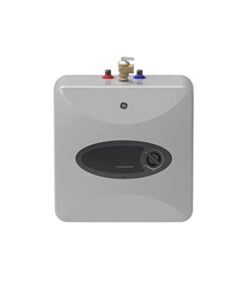 GE Appliances 6 Gallon, Versatile Mini Tank Electric Water Heater with Adjustable Thermostat, Easily Installs Under Sink, 120v