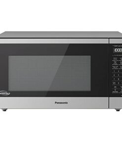 Panasonic NN-SN76LS 1.6 cu.ft Cyclonic Inverter Countertop Microwave Oven 1250Watt Power with Genius Sensor Cooking, 19.44"D x 21.88"W x 11.94"H, Stainless Steel