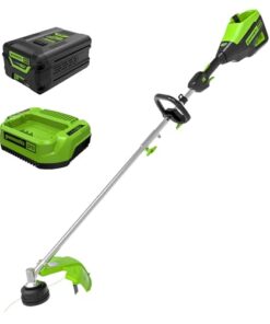 Greenworks 60V 16" Brushless Cordless String Trimmer, Attachment Capable, 4.0 Ah Battery & Charger