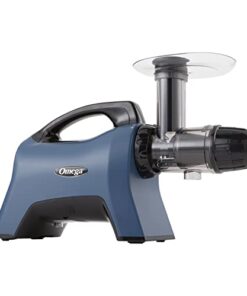 Omega Celery Juicer and Nutrition System Masticating Juicer, Cold Press Juicer Machine For Celery with Adjustable Dial, 200-Watt, Blue