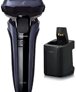 Panasonic ES-LV7V-A [Men's Shaver LAMDASH PRO Linear Motor 5 Blades Fully Automatic Cleaning Charger with Pouch Blue] AC100-240V Shipped from Japan Released in May 2022