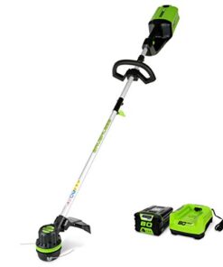 Greenworks 80V 16 inch Brushless String Trimmer, 2.0Ah Battery & Rapid Charger Included, ST80L210