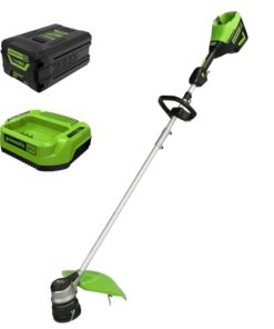 Greenworks 60V 16” Brushless Cordless String Trimmer, 2.5Ah Battery and Charger Included