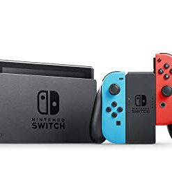 Nintendo Switch with Neon Blue and Neon Red Joy‑Con V2 (Renewed Premium)