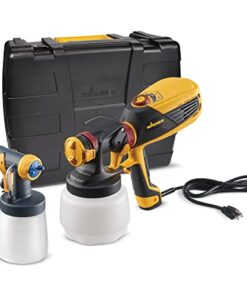 Wagner Spraytech 0529010 FLEXiO 590 Handheld HVLP Paint Sprayer, Sprays Most Unthinned Latex, Includes Two Nozzles - iSpray & Detail Finish Nozzle, Complete Adjustability for All Needs, Multi-Colored