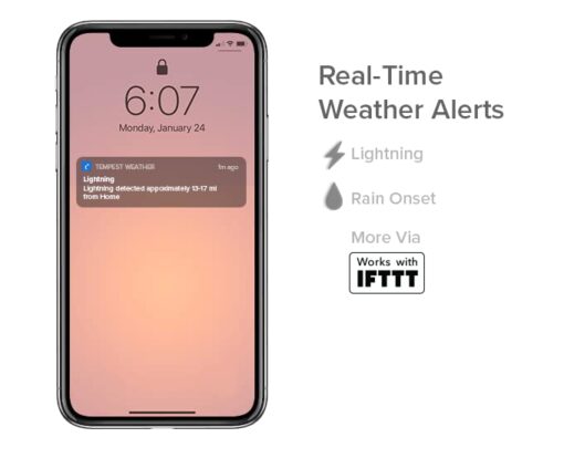 Tempest Weather System with Built-in Wind Meter, Rain Gauge, and Accurate Weather Forecasts, Wireless, App and Alexa Enabled - Image 7