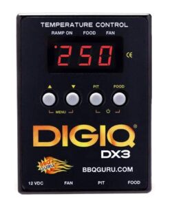 BBQ Guru DigiQ DX3 BBQ Temperature Controller and Digital Meat Thermometer for Big Green Egg, Kamado Joe, Weber, and Ceramic Grills