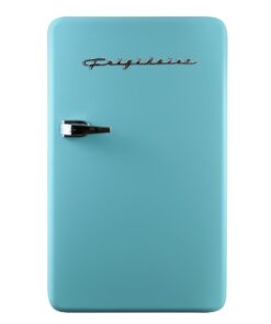 FRIGIDAIRE EFR372-BLUE 3.2 Cu Ft Blue Retro Compact Rounded Corner Premium Mini Fridge