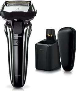 Panasonic ES-LV9V-S [Men's Shaver LAMDASH PRO Linear Motor 5 Blades Fully Automatic Cleaning Charger with Semi-Hard Case Silver] AC100-240V Shipped from Japan Released in May 2022