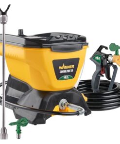 Wagner Spraytech 2422951 Control Pro 130 Paint Sprayer Kit, High Efficiency Airless Sprayer with Low Overspray, T2 Spray Gun & 12" Extension, 515 Paint & 413 Stain Tip for Large Projects, Yellow