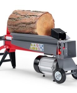 VEVOR Electric Log Splitter, 6.5T Force, 3400 RPM Log Splitter with 1.75 HP Powerful Motor for 20.5 x 9.8 Logs, Secure & Smokeless Splitter with 5.7 in Transport Wheels, Fit for Gardening & Forestry