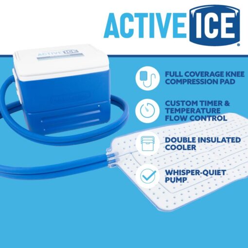 Polar Active Ice 3.0 | 9 QT Cold Therapy Ice Machine | Programmable Timer | Full Circumference Knee Pad | Cryotherapy Pain Relief System | Ace Bandage Style Compression - Image 7