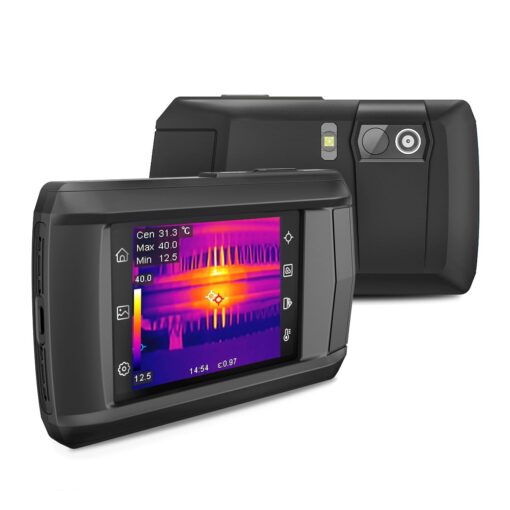 HP96 Thermal Imaging Camera, Super Resolution 240 x 240 Thermal Camera with Visual Camera, 96 x 96 IR Resolution, 3.5" Touch Screen, 25 Hz, Video and Audio Recording, 50° FOV, -4°F to 662°F