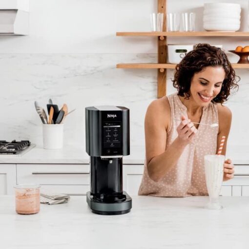 Ninja CREAMi Ice Cream, Sorbet, Milkshake Maker + 3 CREAMi Pints, Black - Image 5