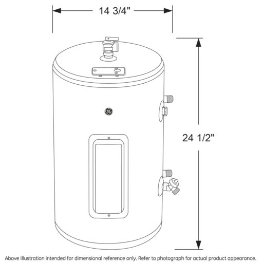 GE Appliances 10 Gallon Versatile Plug and Play Electric Water Heater with Adjustable Thermostat, Easily Installs Where You Want It, 120 Volt - Image 2