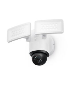 eufy Security Camera Floodlight Camera E340 Wired, Security Camera Outdoor, 360° PTZ, 24/7 Recording, 2.4G/5G Wi-Fi, 2000 LM, Motion Detection, Built-In Siren, Dual Cam, HB3 Compatible, No Monthly Fee