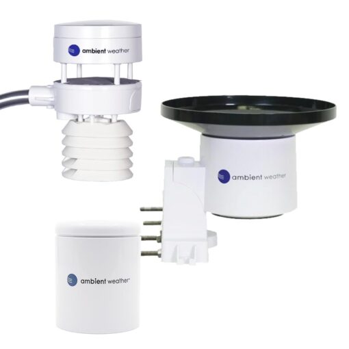 Ambient Weather WS-5000-IP3 Ultrasonic Professional Smart Weather Station with Remote Monitoring and Alerts