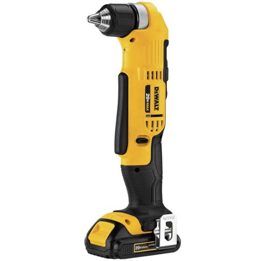 DEWALT DCD740C1 Right Angle Drill Kit, Yellow, 0.5 - Image 8