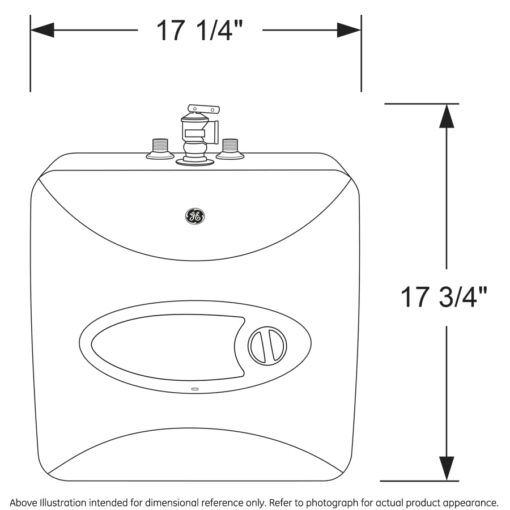 GE Appliances 6 Gallon, Versatile Mini Tank Electric Water Heater with Adjustable Thermostat, Easily Installs Under Sink, 120v - Image 2