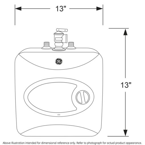 GE Appliances 2.5 Gallon, Versatile Mini Tank Water Heater with Adjustable Thermostat, Easily Installs Under Sink, 120v - Image 2