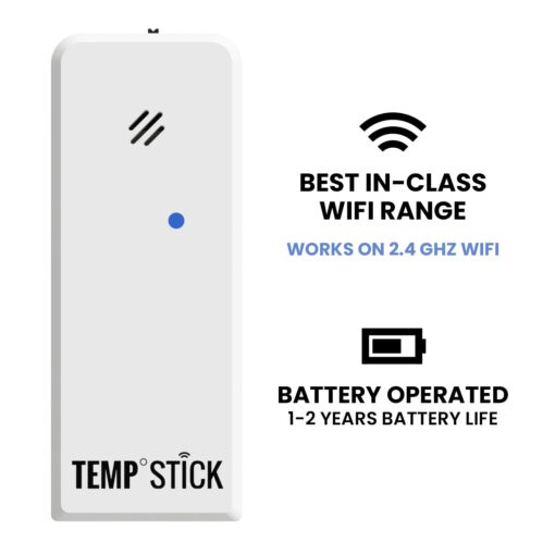 Temp Stick Remote WiFi Temperature & Humidity Sensor, Data Logger. No Subscription. 24/7 Monitor, Unlimited Text, App & Email Alerts. Made in America. Use with Alexa, IFTTT. Monitor Anywhere, Anytime - Image 8
