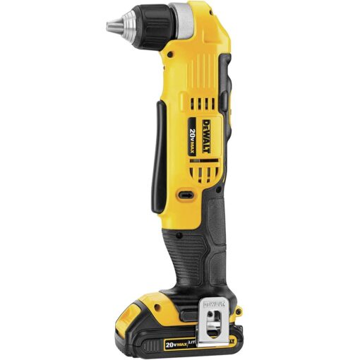 DEWALT DCD740C1 Right Angle Drill Kit, Yellow, 0.5 - Image 7