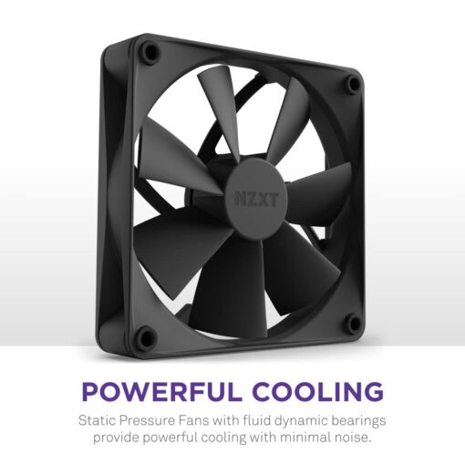 NZXT Kraken Elite 240 - RL-KN24E-B1 - 240mm AIO CPU Liquid Cooler - Customizable 2.36" LCD Display for Images, Performance Metrics and More - High-Performance Pump - 2 x F120P Fans - Black - Image 5