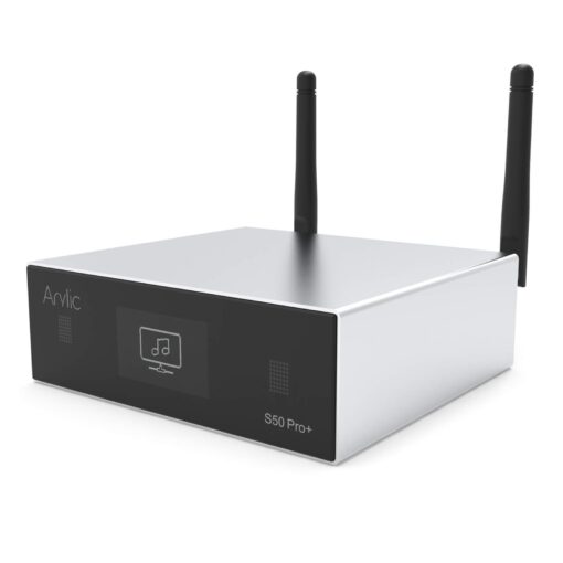 Arylic Up2stream S50 Pro+, Receiver Audio WiFi e Bluetooth,Preamplifier aptX HD con ESS Sabre Dac AKM ADC Multiroom/multizone, Ricevitore Stereo Wireless con AirPlay, Spotify, Internet Radio