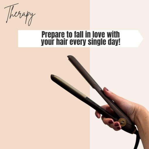 Therapy Iron Gold Edition - 1 1/4" Ceramic Plates with Infrared Technology That Repairs Hair - Image 6
