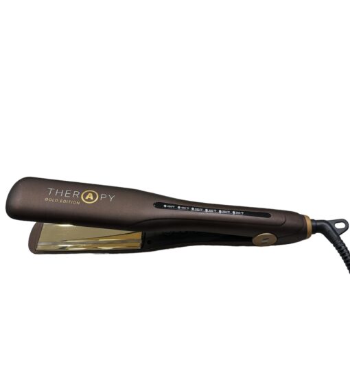 Therapy Iron Gold Edition - 1 1/4" Ceramic Plates with Infrared Technology That Repairs Hair - Image 3