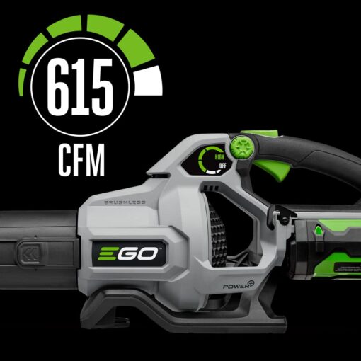 EGO POWER+ Leaf Blower, Cordless Electric 615 CFM, Includes 56V 2.5Ah Battery and Charger - LB6151 - Image 9