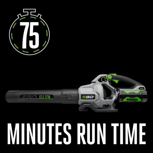 EGO POWER+ Leaf Blower, Cordless Electric 615 CFM, Includes 56V 2.5Ah Battery and Charger - LB6151 - Image 8