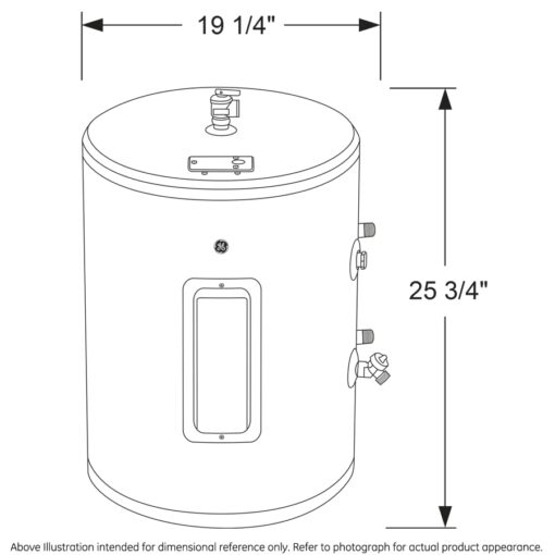 GE Appliances 18 Gallon Versatile Plug and Play Electric Water Heater with Adjustable Thermostat, Easily Installs Where You Want It, 120 Volt - Image 2