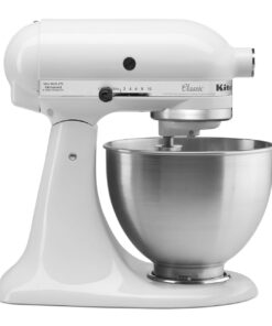 KitchenAid Classic Series 4.5 Quart Tilt-Head Stand Mixer K45SS, White