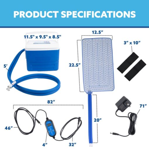 Polar Active Ice 3.0 | 9 QT Cold Therapy Ice Machine | Programmable Timer | Full Circumference Knee Pad | Cryotherapy Pain Relief System | Ace Bandage Style Compression - Image 8