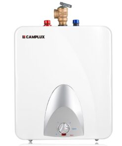 CAMPLUX Electric Hot Water Heater 6 Gallons, 120-Volt Corded 1440W Point of Use Mini-Tank Electric Water Heater, Wall or Floor Mounted, UL Listed ME60