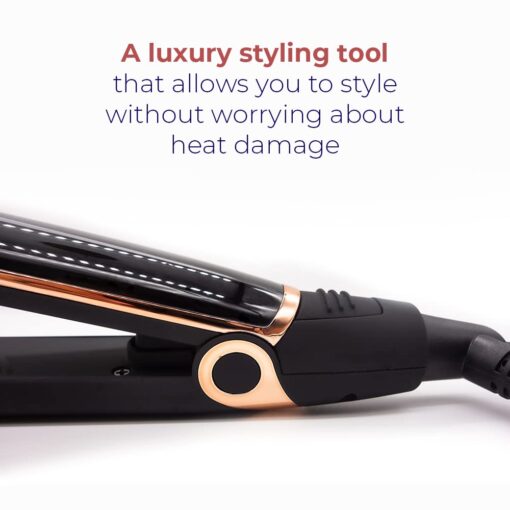 SRI Infrarose Titanium Styler – Professional Flat Iron with Floating Plates to Reduce Pulling – Hair Straightener for Curly, Damaged, Fine Hair, All Hair Types – Durable Design. - Image 4