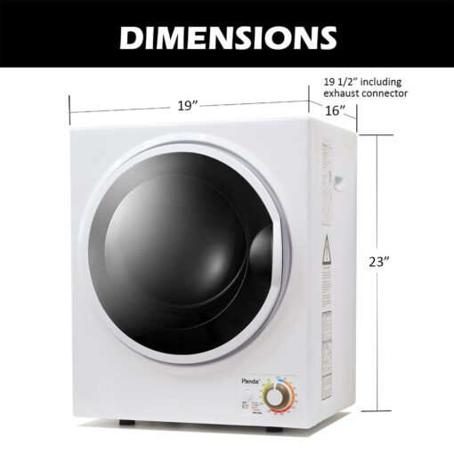 Panda 110V 850W Electric Compact Portable Clothes Laundry Dryer with Stainless Steel Tub Apartment Size 1.5 cu.ft - Image 5