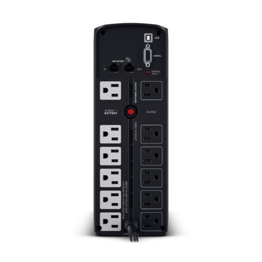 CyberPower CP1350PFCLCD PFC Sinewave UPS System, 1350VA/880W, 12 Outlets, AVR, Mini-Tower - Image 8