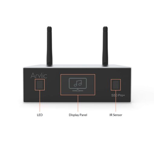 Arylic Up2stream S50 Pro+, Receiver Audio WiFi e Bluetooth,Preamplifier aptX HD con ESS Sabre Dac AKM ADC Multiroom/multizone, Ricevitore Stereo Wireless con AirPlay, Spotify, Internet Radio - Image 6