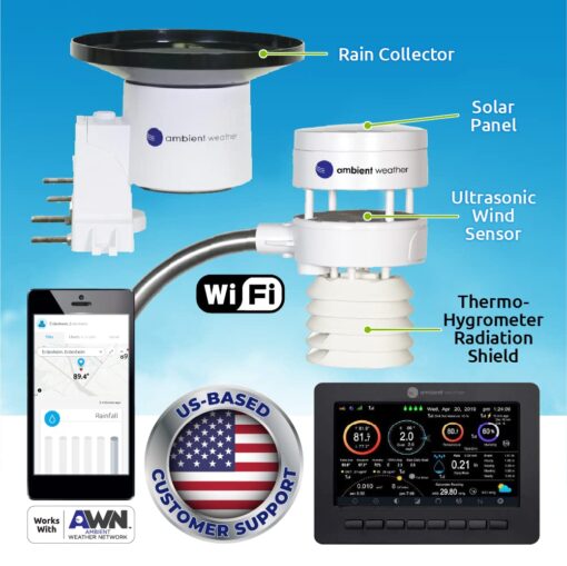 Ambient Weather WS-5000 Ultrasonic Smart Weather Station - Image 9