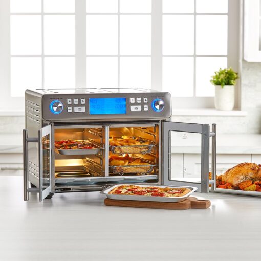 Emeril Lagasse Dual Zone 360 Air Fryer Oven Combo with French Door, 25 QT Extra Large, Cook Two Foods in Different Ways, Up to 60% Faster from Frozen to Finish - Image 7
