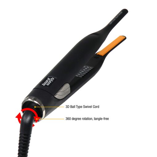 Glampalm Ceramic Flat Iron Hair Straightener, Korea No.1 Salon Haircare Tool, 7 Heat Settings 150° - 450°, 0.3" Small Styling Iron 10 Sec Heat Up, 3D Swivel Cord & Universal Voltage (GP141) - Image 5