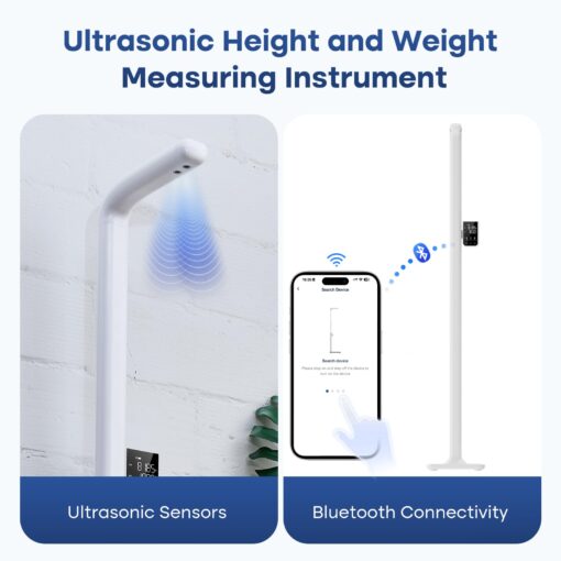 GE Digital Physician Scale BMI: Ultrasonic Electronic Height and Weight Scale 76” Height Measuring Device Accurate Body Weight 485 lb/220 kg Capacity - Image 6