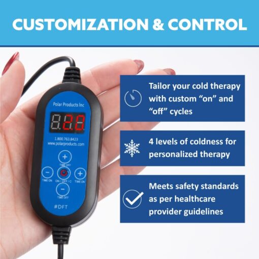 Polar Active Ice 3.0 | 9 QT Cold Therapy Ice Machine | Programmable Timer | Full Circumference Knee Pad | Cryotherapy Pain Relief System | Ace Bandage Style Compression - Image 5
