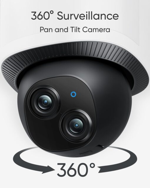 eufy Security Camera Floodlight Camera E340 Wired, Security Camera Outdoor, 360° PTZ, 24/7 Recording, 2.4G/5G Wi-Fi, 2000 LM, Motion Detection, Built-In Siren, Dual Cam, HB3 Compatible, No Monthly Fee - Image 6