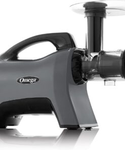 Omega Celery Juicer and Nutrition System Masticating Juicer, Cold Press Juicer Machine For Celery with Adjustable Dial, 200-Watt, Silver