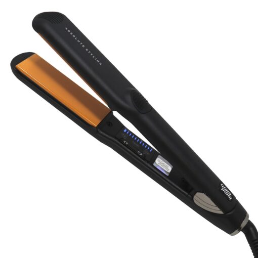 GlamPalm GlamPalm Flat Iron, 1 1/4" Hair Straightener with Digital LCD. Classic Ceramic Coated Plates with Adjustable Temperature Straightens & Curls for Smooth and Silky Hairstyle. Heats Up