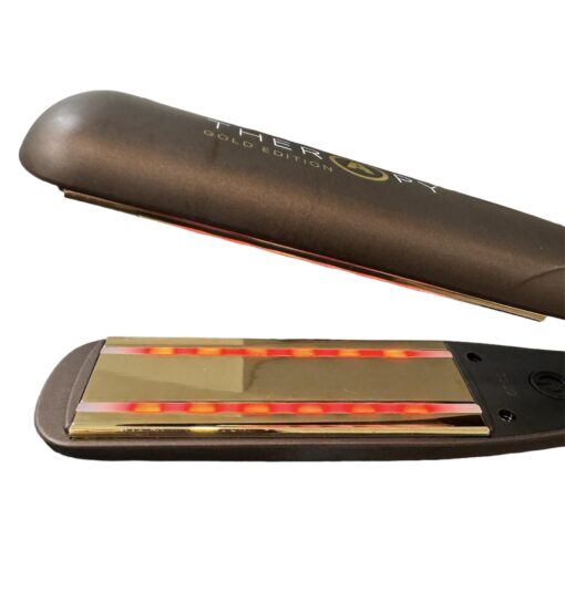 Therapy Iron Gold Edition - 1 1/4" Ceramic Plates with Infrared Technology That Repairs Hair - Image 5