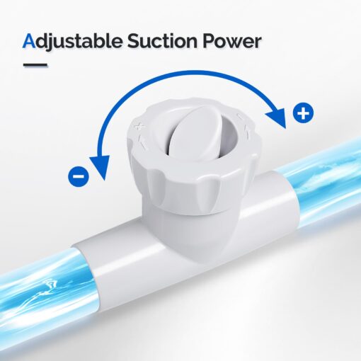 (2024 New) VINGLI Pool Cleaner Suction-Side Pool Vacuum Automatic Sweeper for Inground Swimming Pool,Climbs Walls -39.6ft Tangle Free Hose - Image 5
